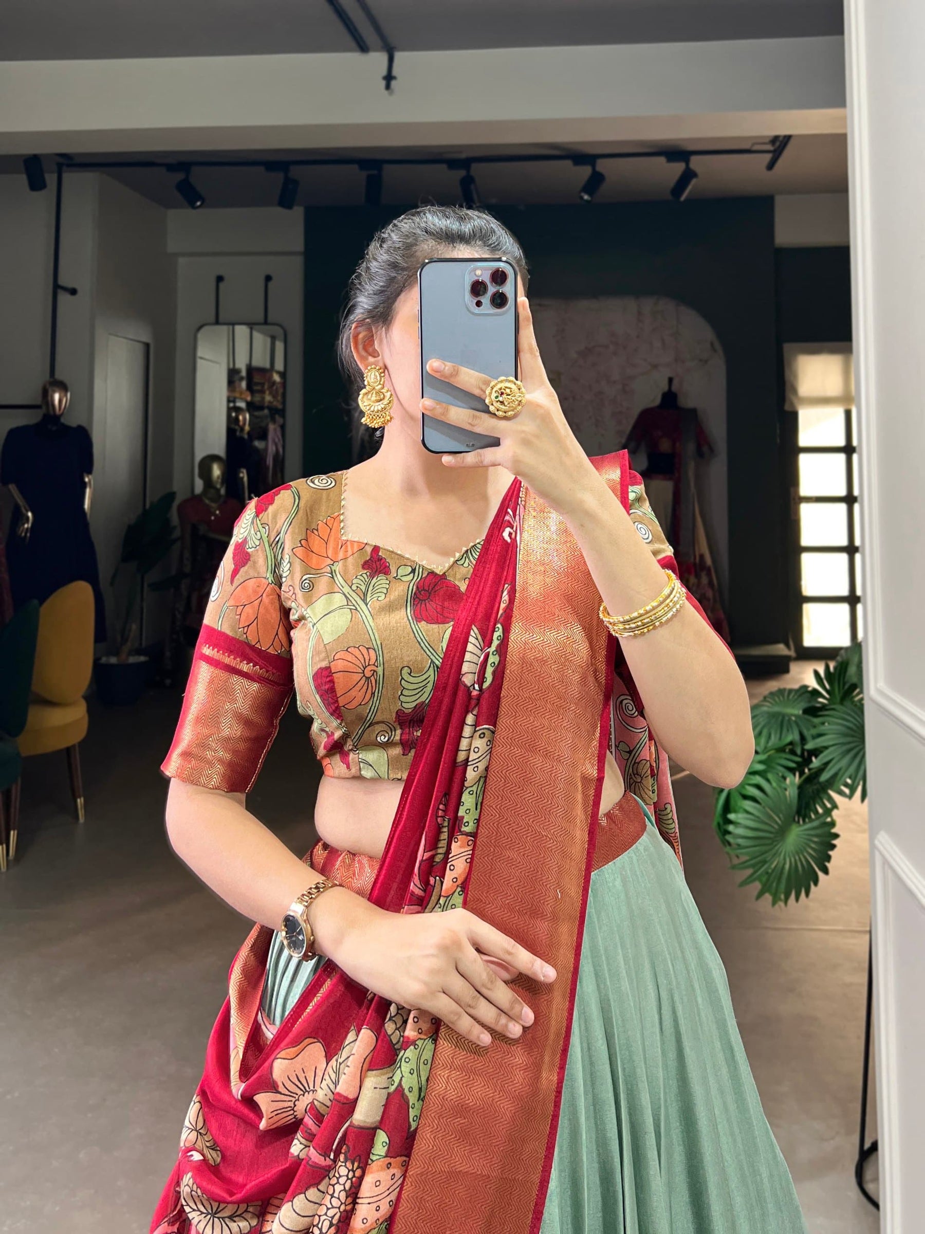 Kalamkari Print Lehenga