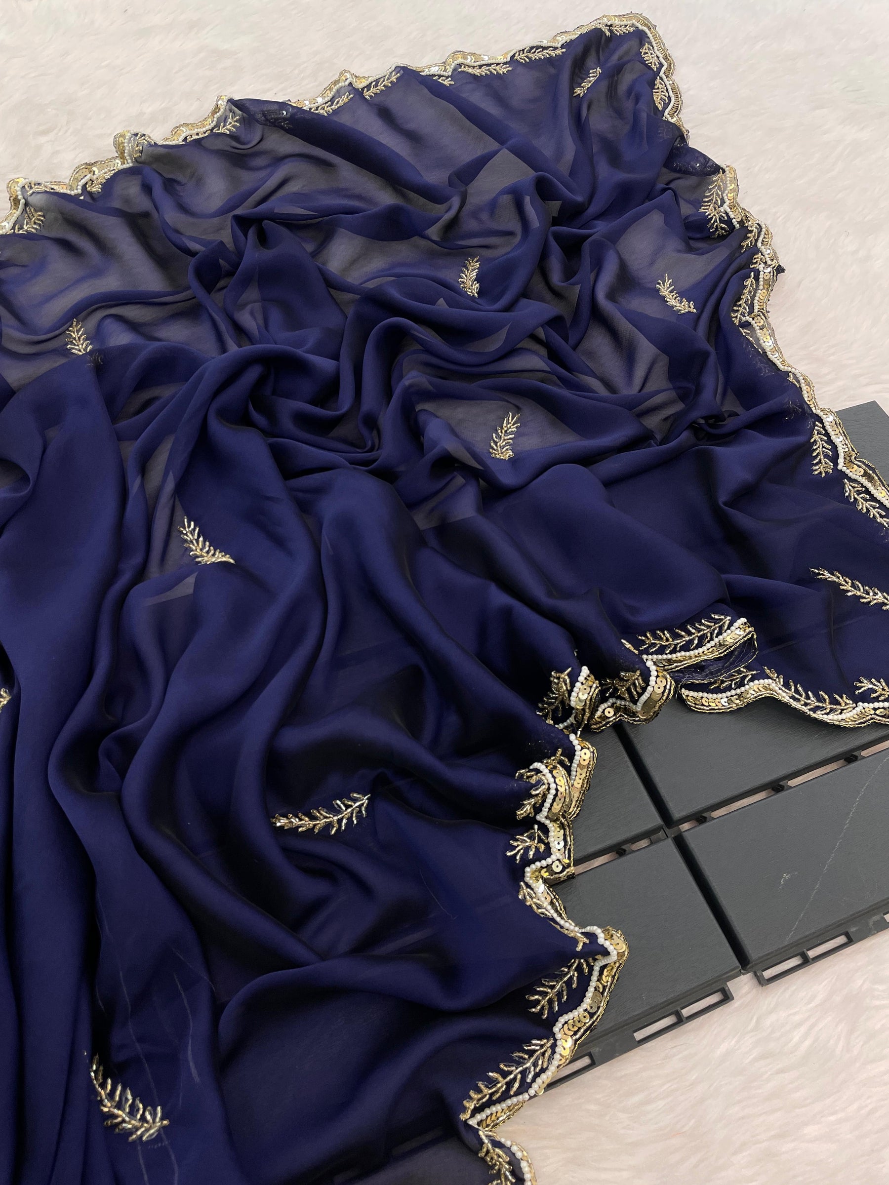 Rangoli Silk Handwork Saree