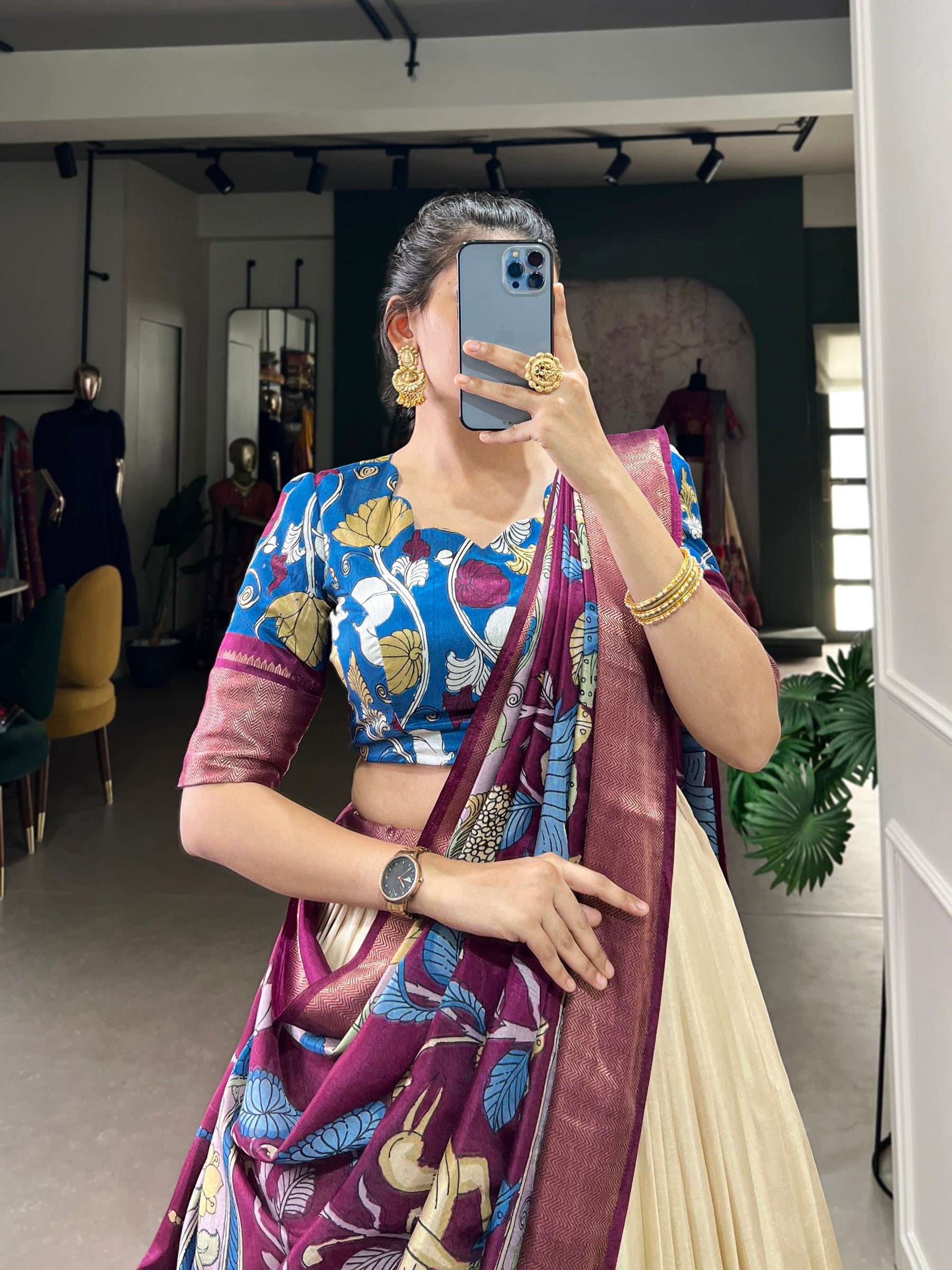 Kalamkari Print Lehenga