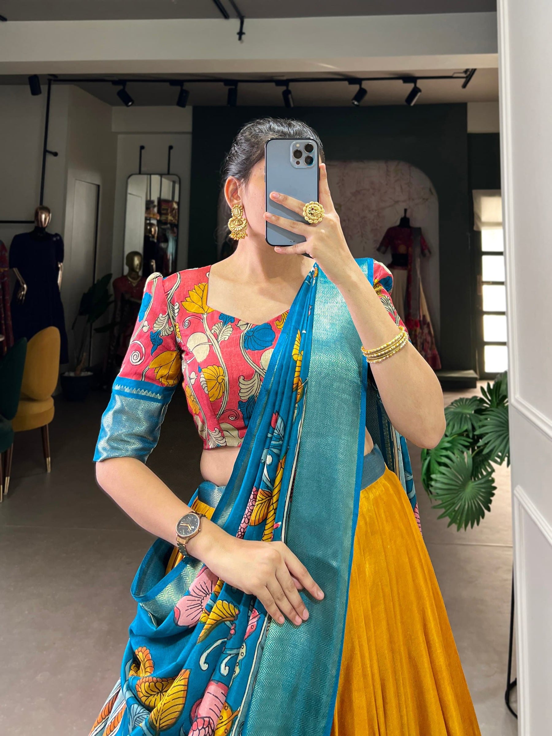 Kalamkari Print Lehenga