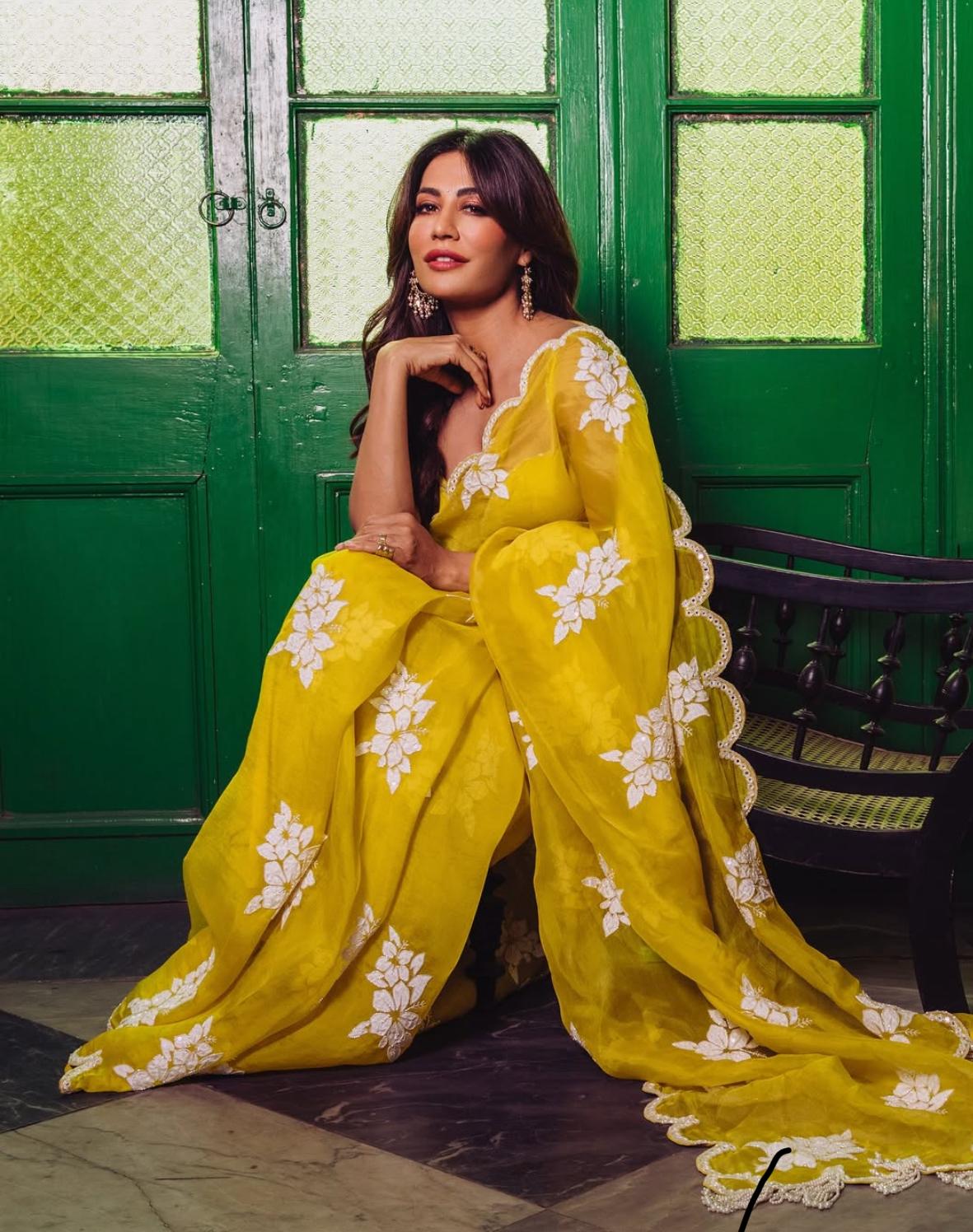 Soft Satin Organza saree ✨