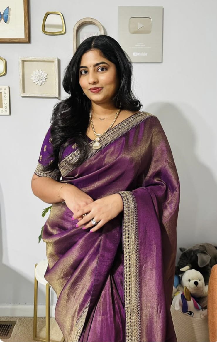 Pure Soft Tissue Zari Saree