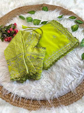 Georgette Embroidery work saree
