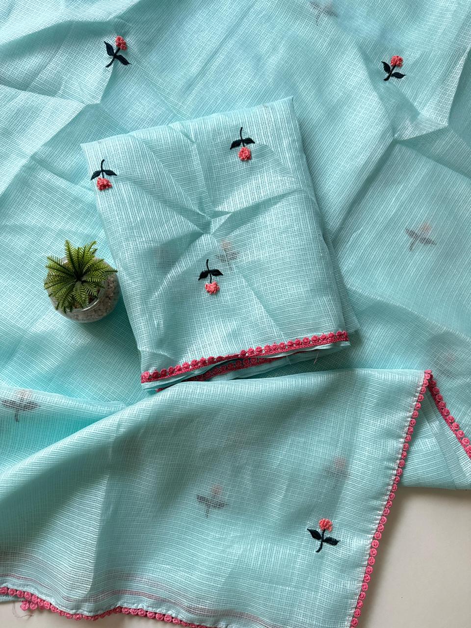 Kota Doriya Knot work Saree