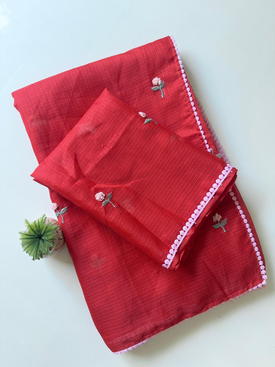 Kota Doriya Knot work Saree