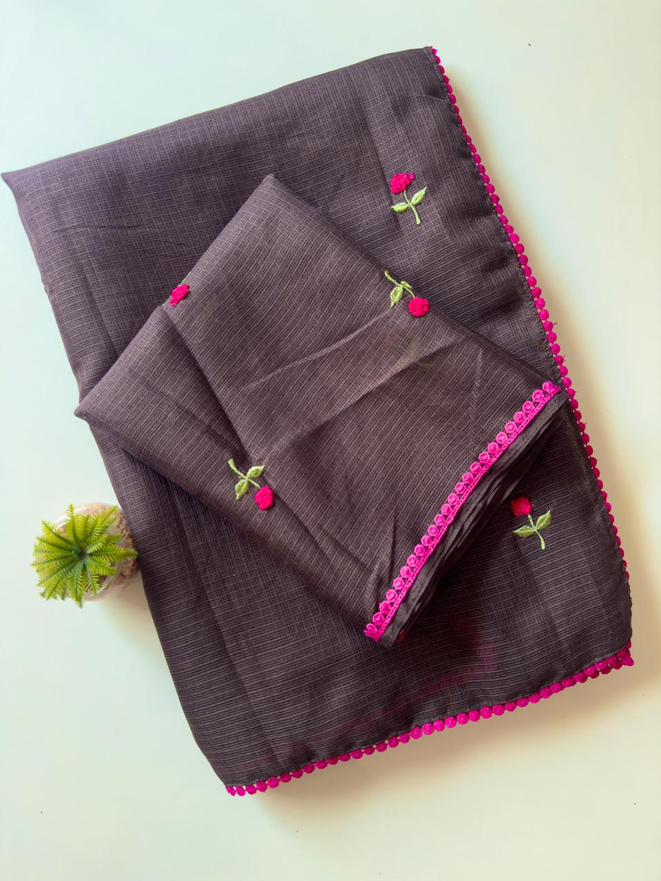 Kota Doriya Knot work Saree