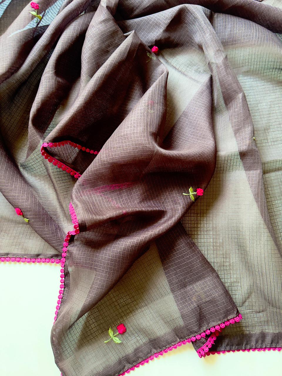 Kota Doriya Knot work Saree