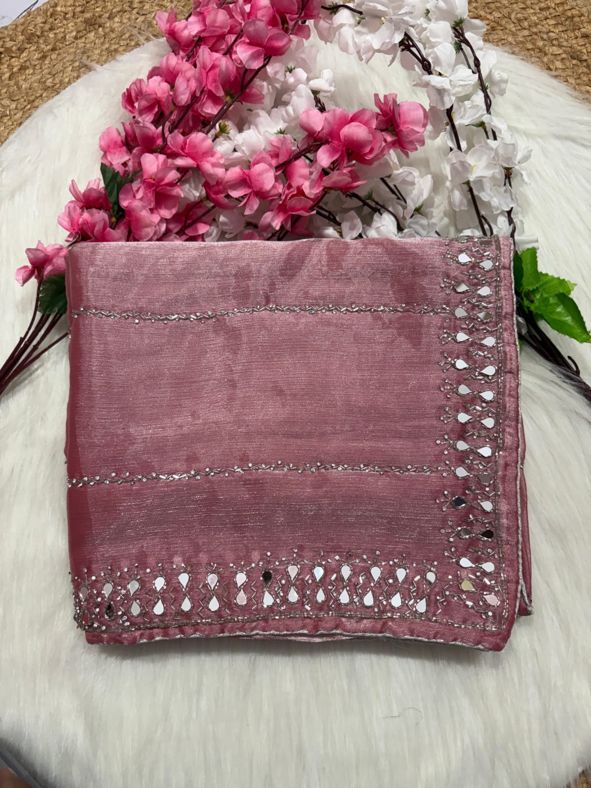 Soft Organza Designer Handwork Saree