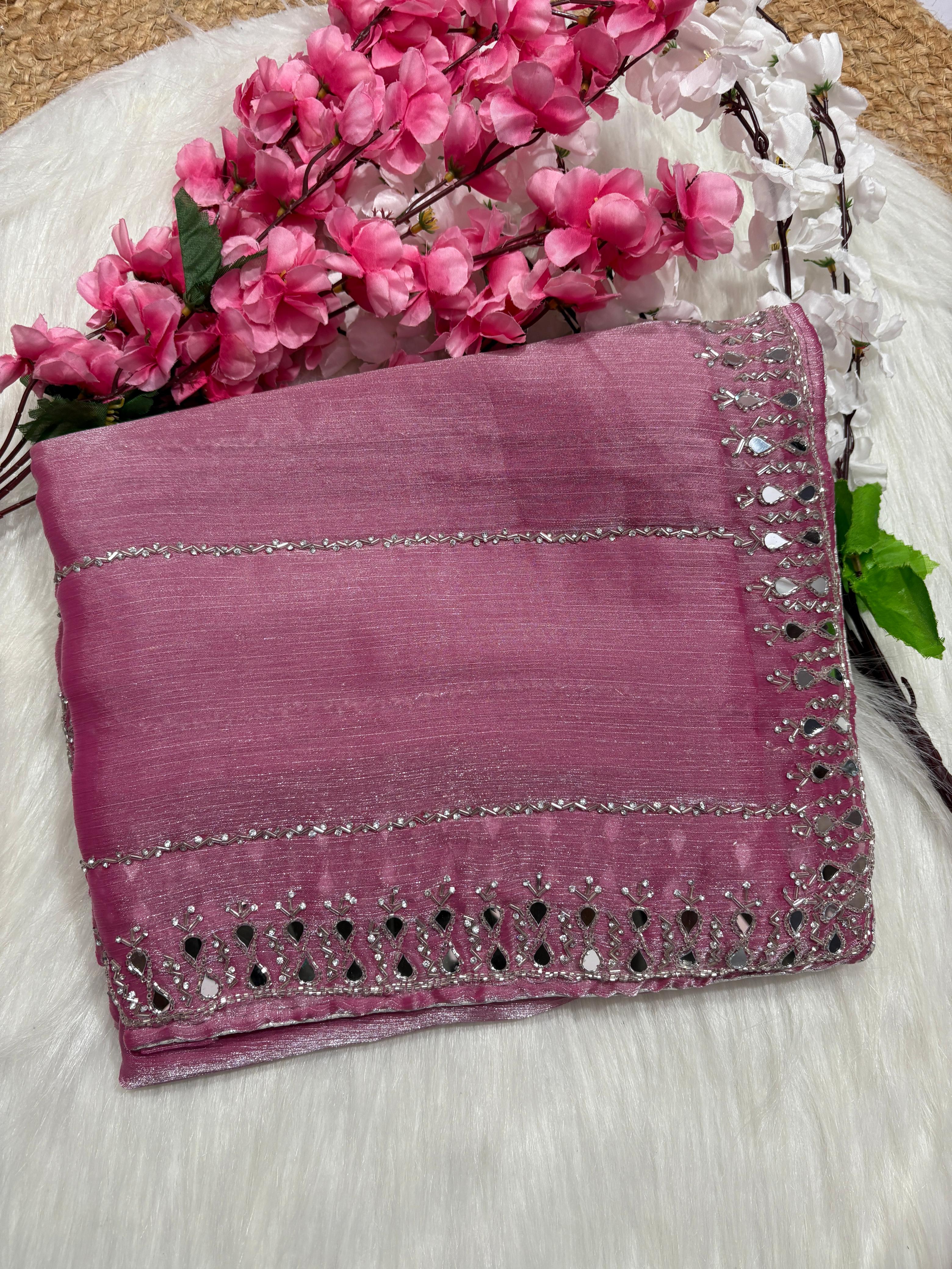 Soft Organza Designer Handwork Saree