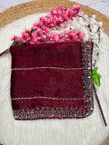 Soft Organza Designer Handwork Saree
