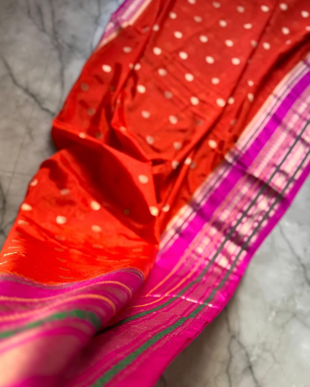 Banarasi warm silk soft saree with zari border