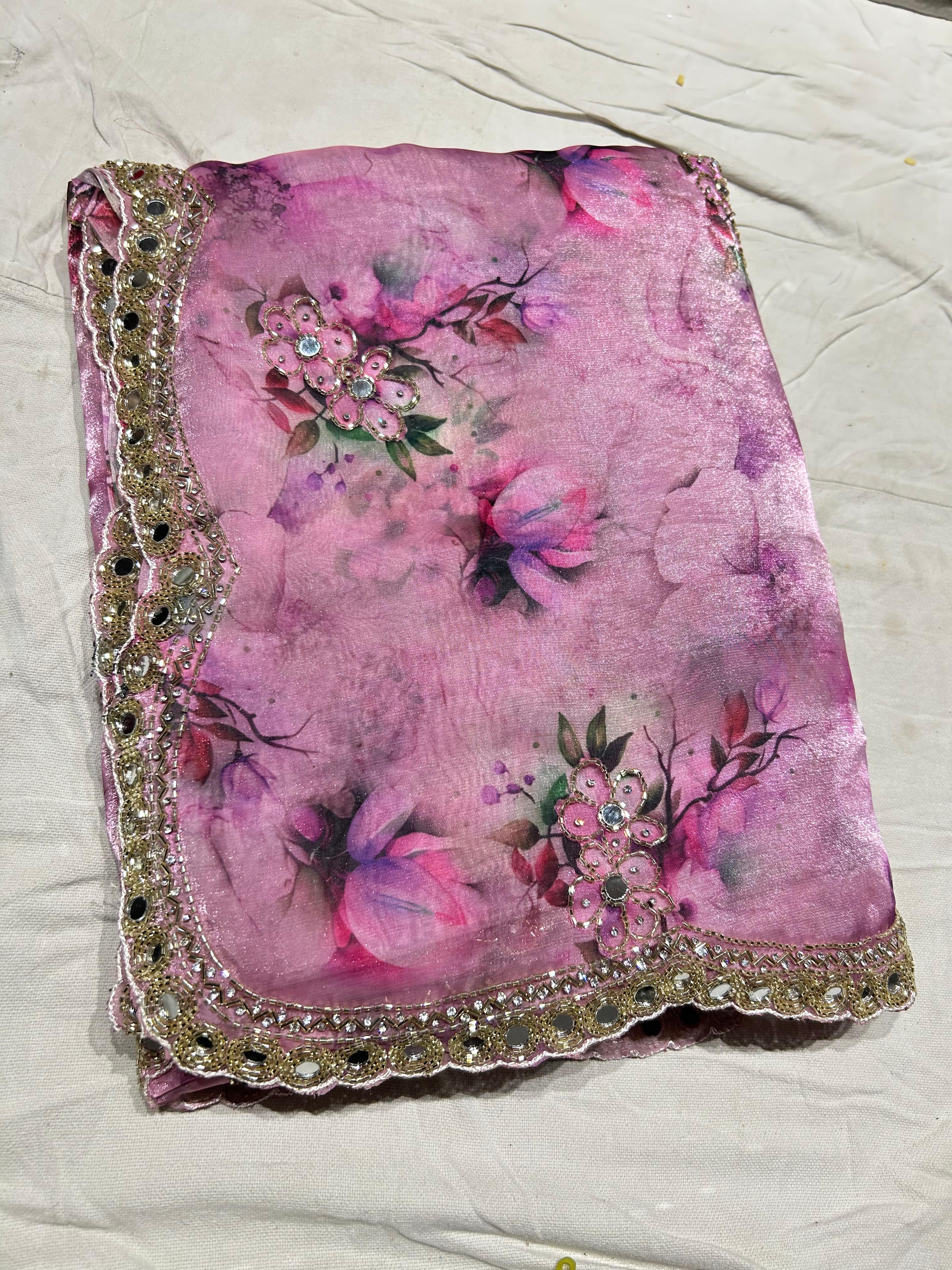 Designer Handwork Saree