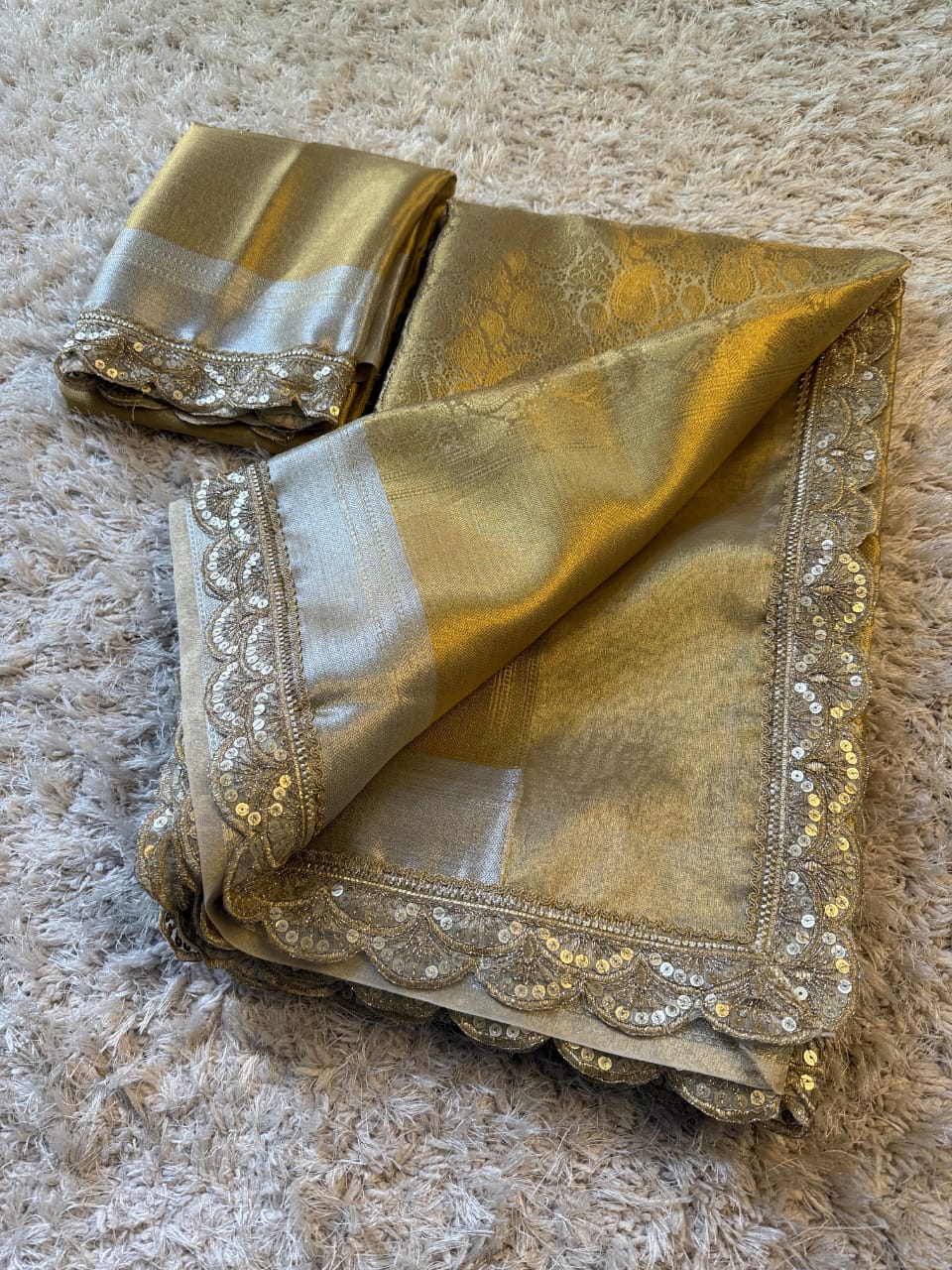 Kanjivaram Bridal bridal Katan Tissue Silk Saree