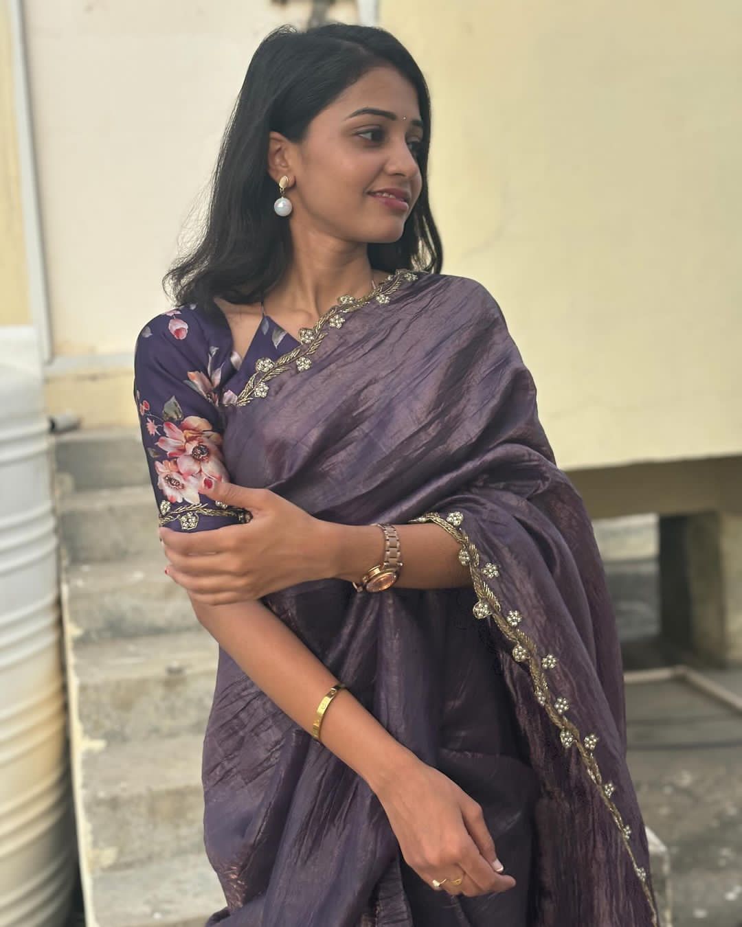 Gold Crush Saree