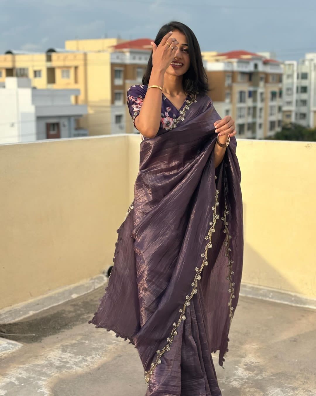 Gold Crush Saree