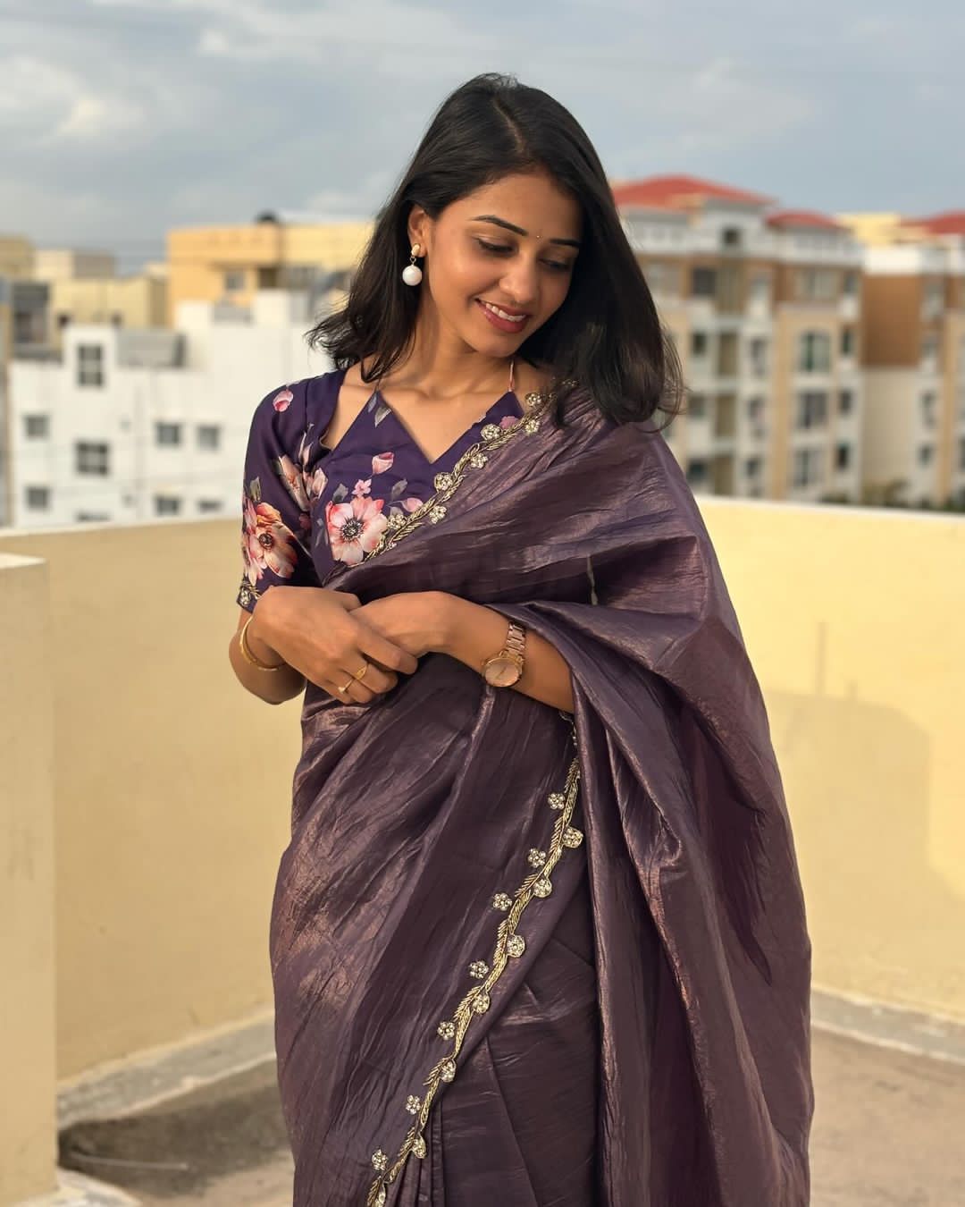 Gold Crush Saree
