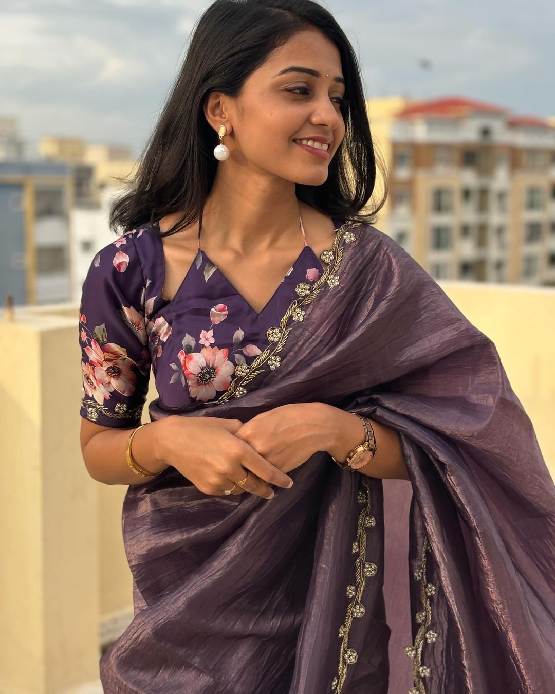 Gold Crush Saree