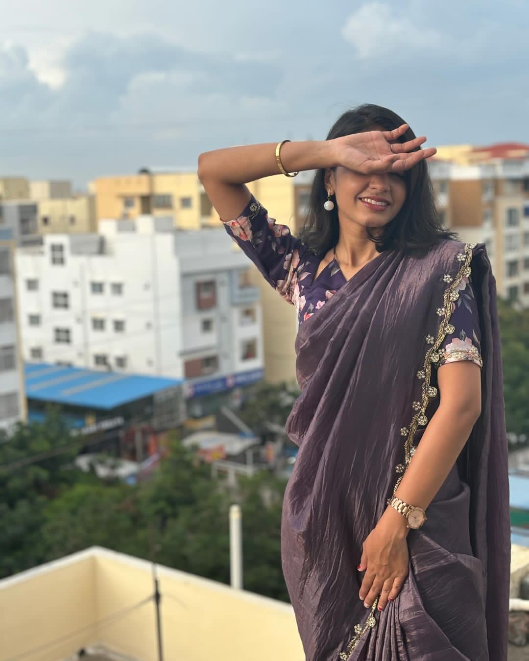 Gold Crush Saree