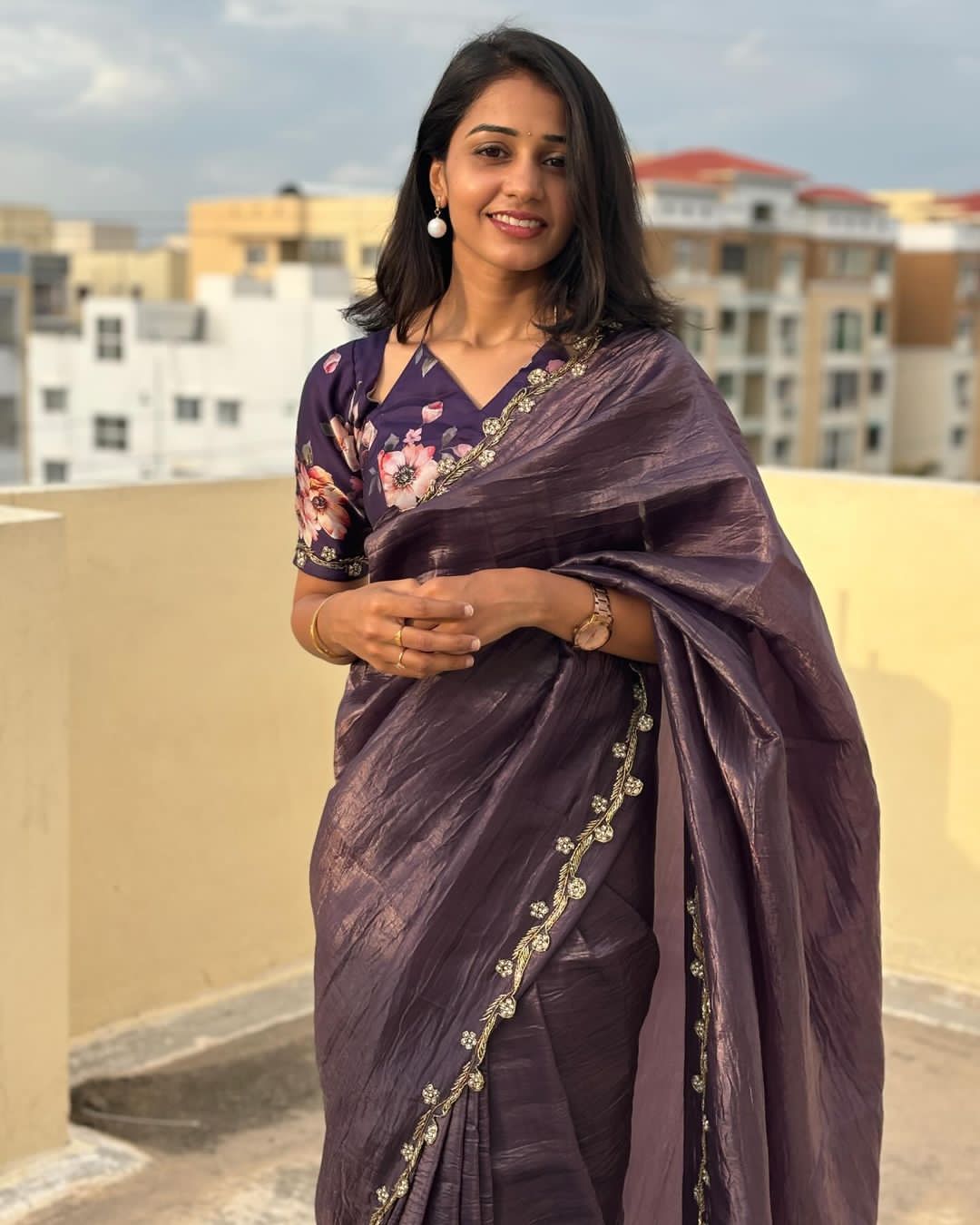Gold Crush Saree