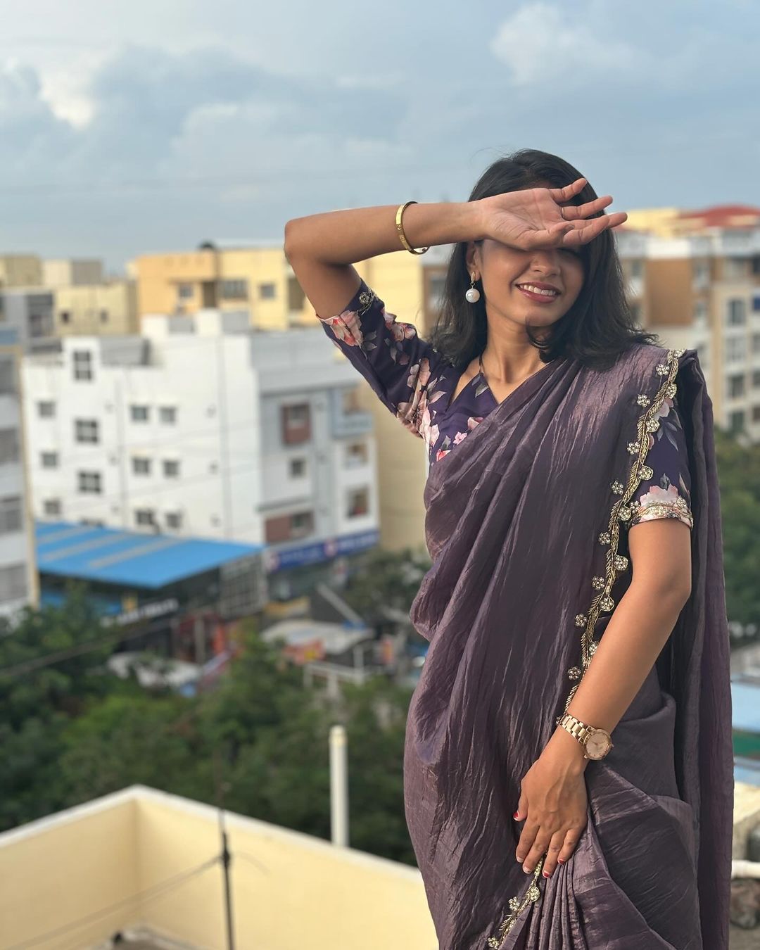 Gold Crush Saree