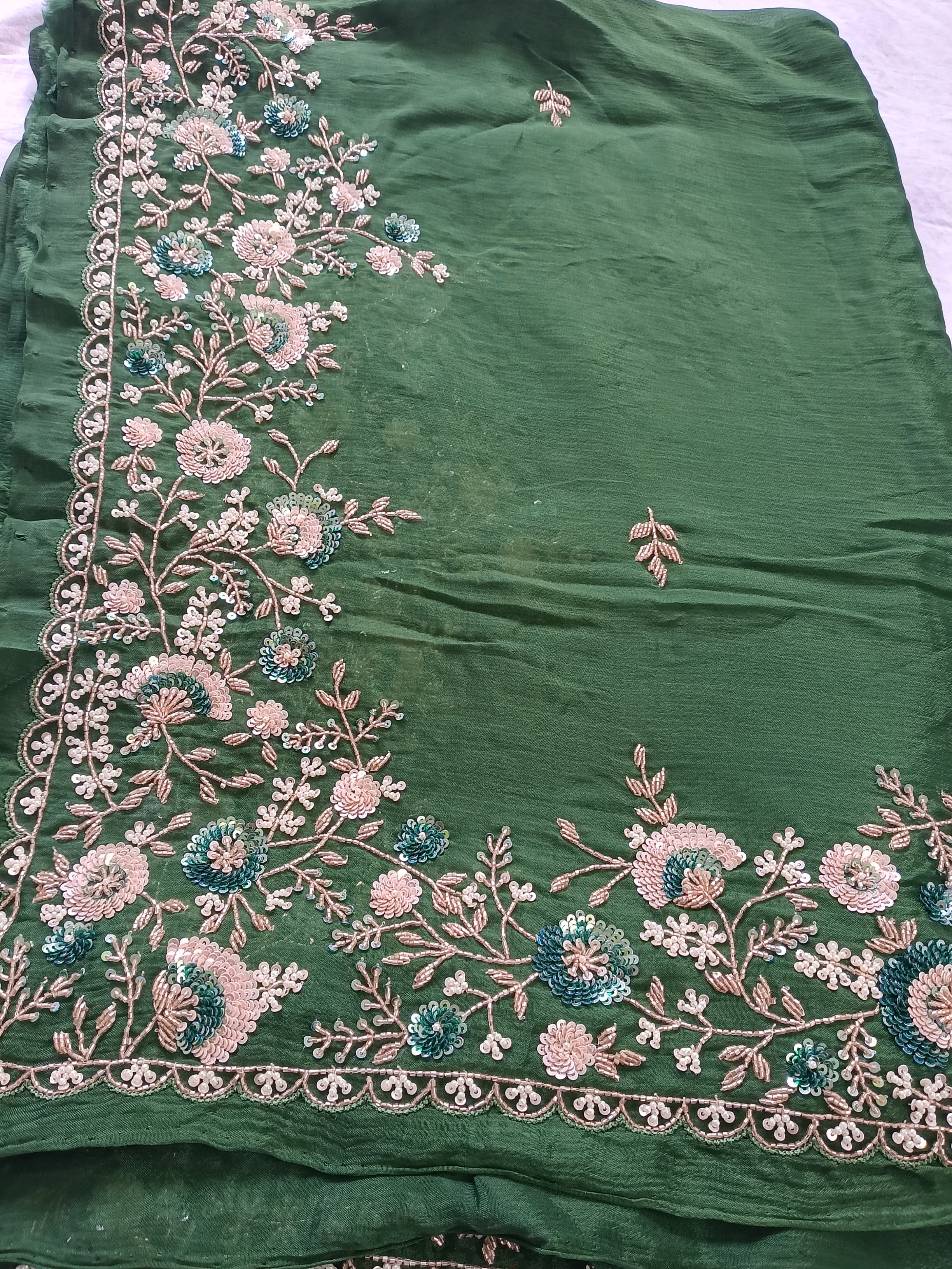 Chinon Handwork Saree