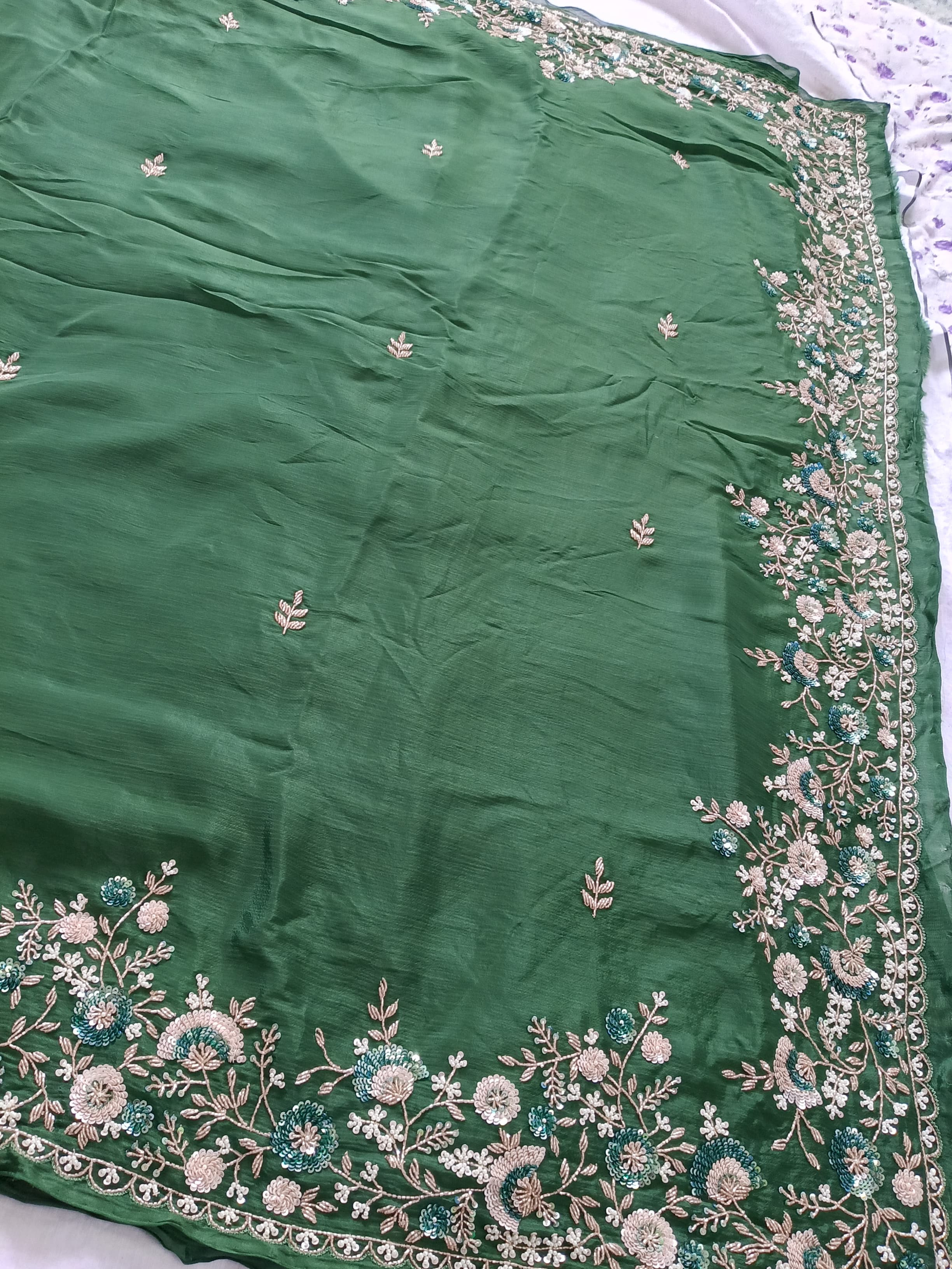 Chinon Handwork Saree