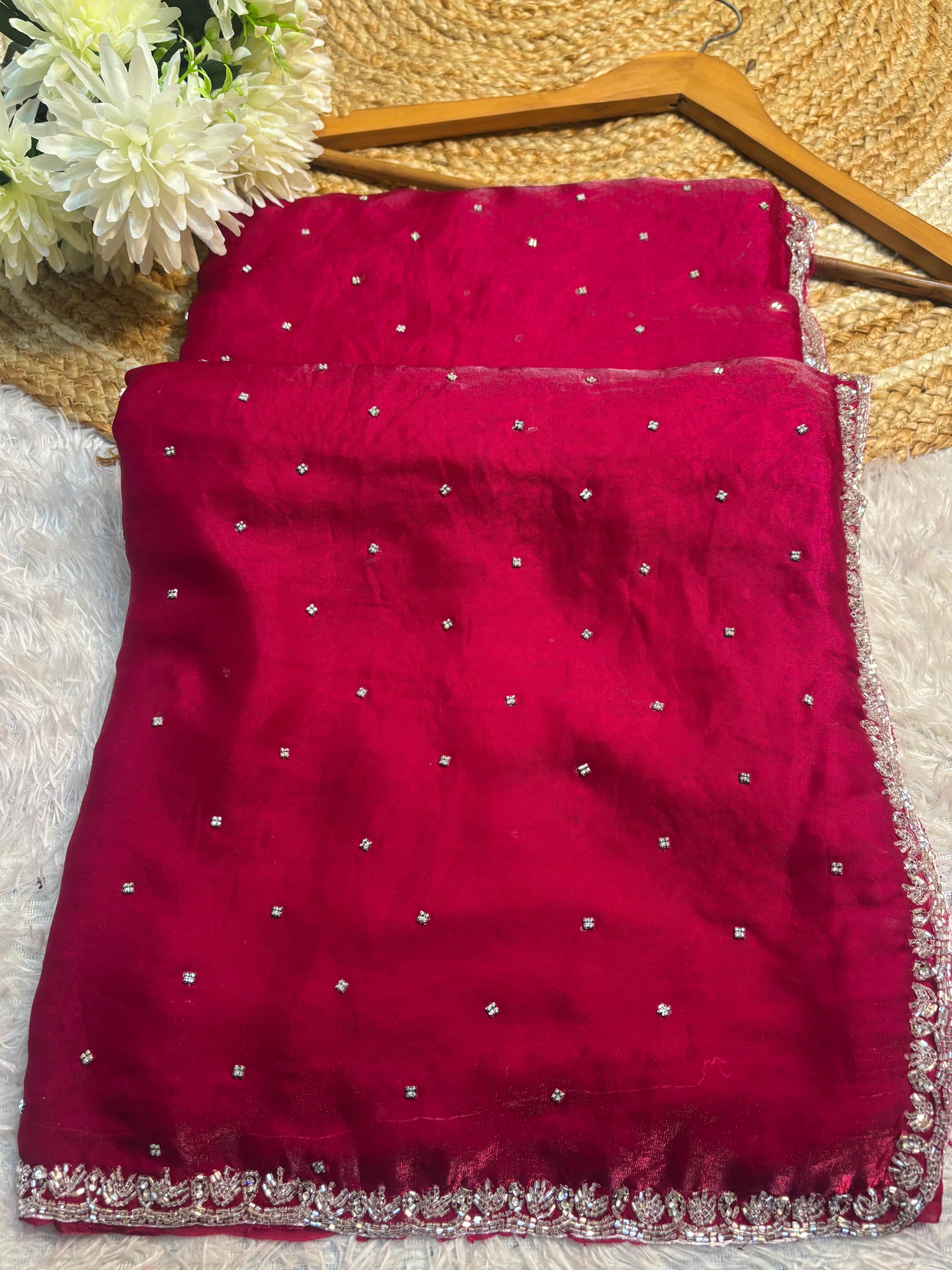Sasha - Fendy Silk Designer Handwork Saree