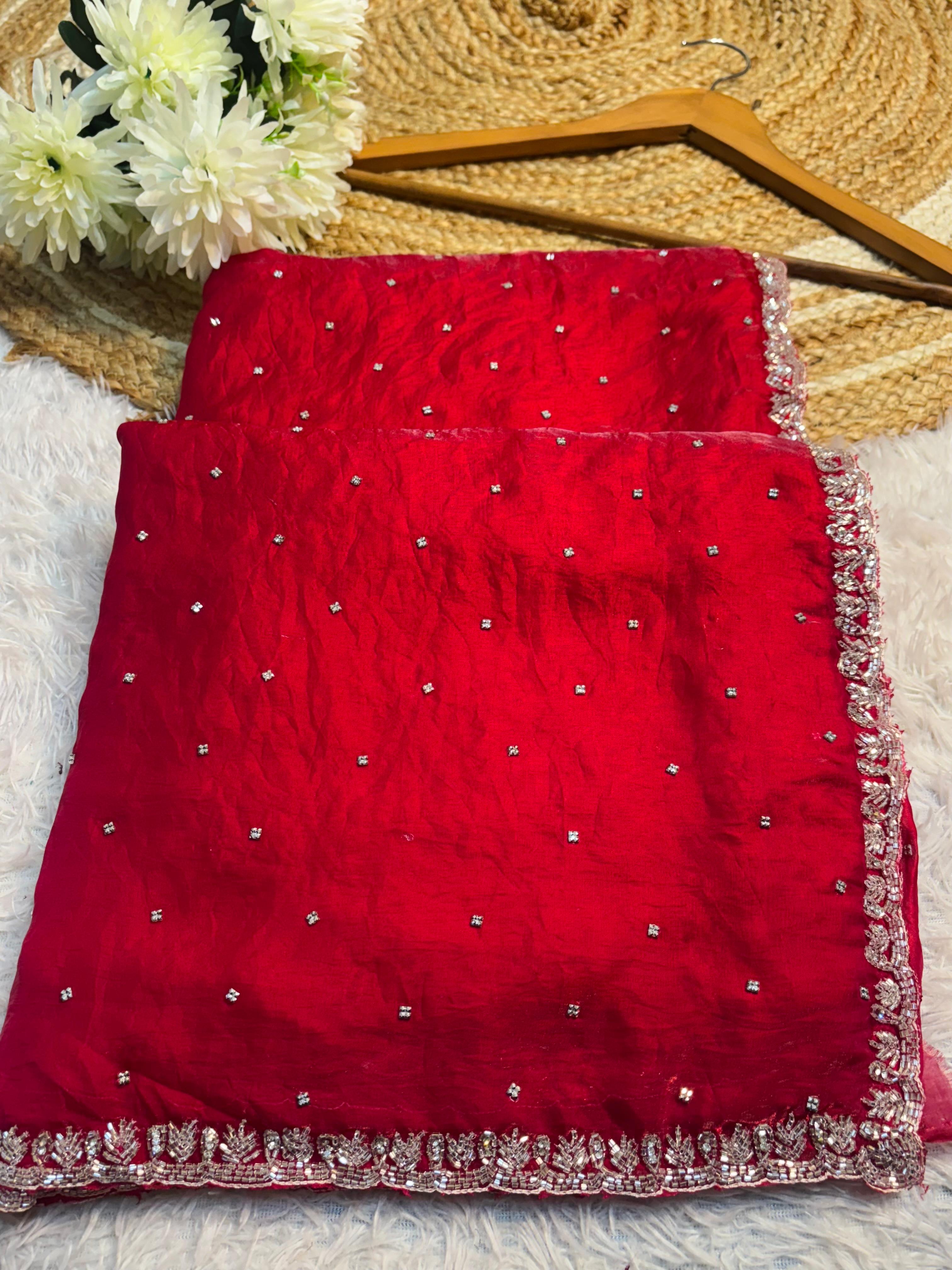 Sasha - Fendy Silk Designer Handwork Saree