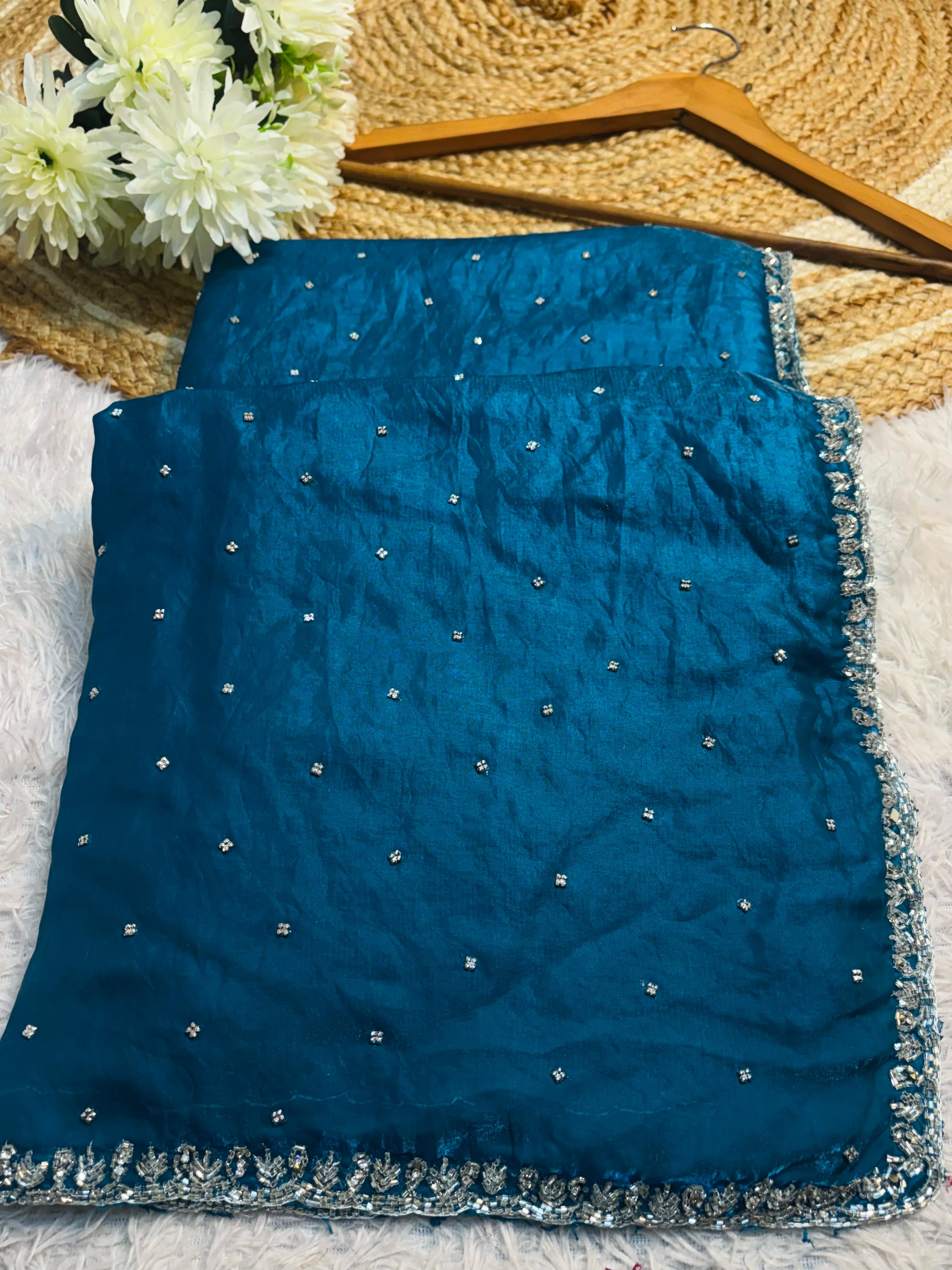 Sasha - Fendy Silk Designer Handwork Saree