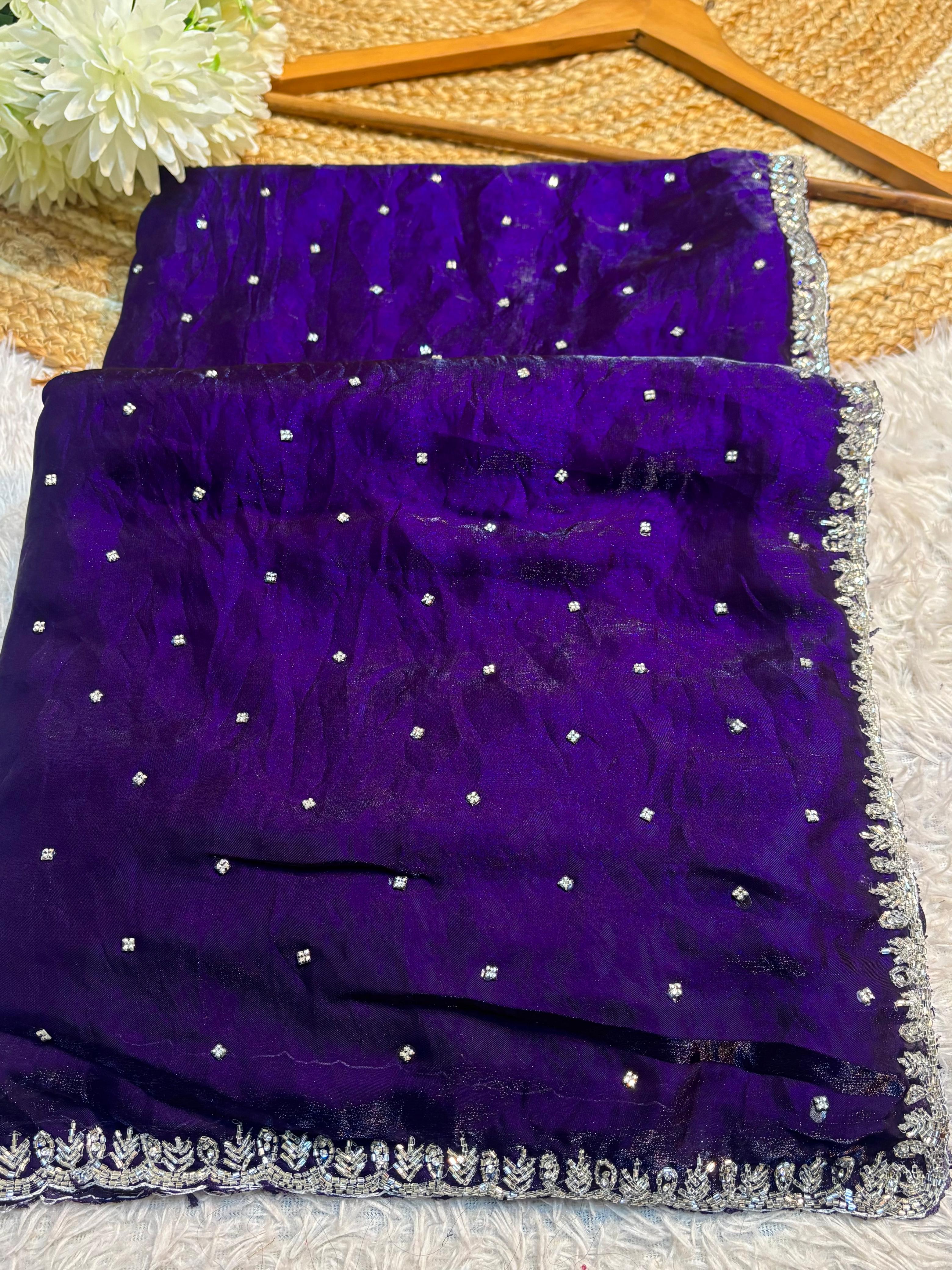 Sasha - Fendy Silk Designer Handwork Saree