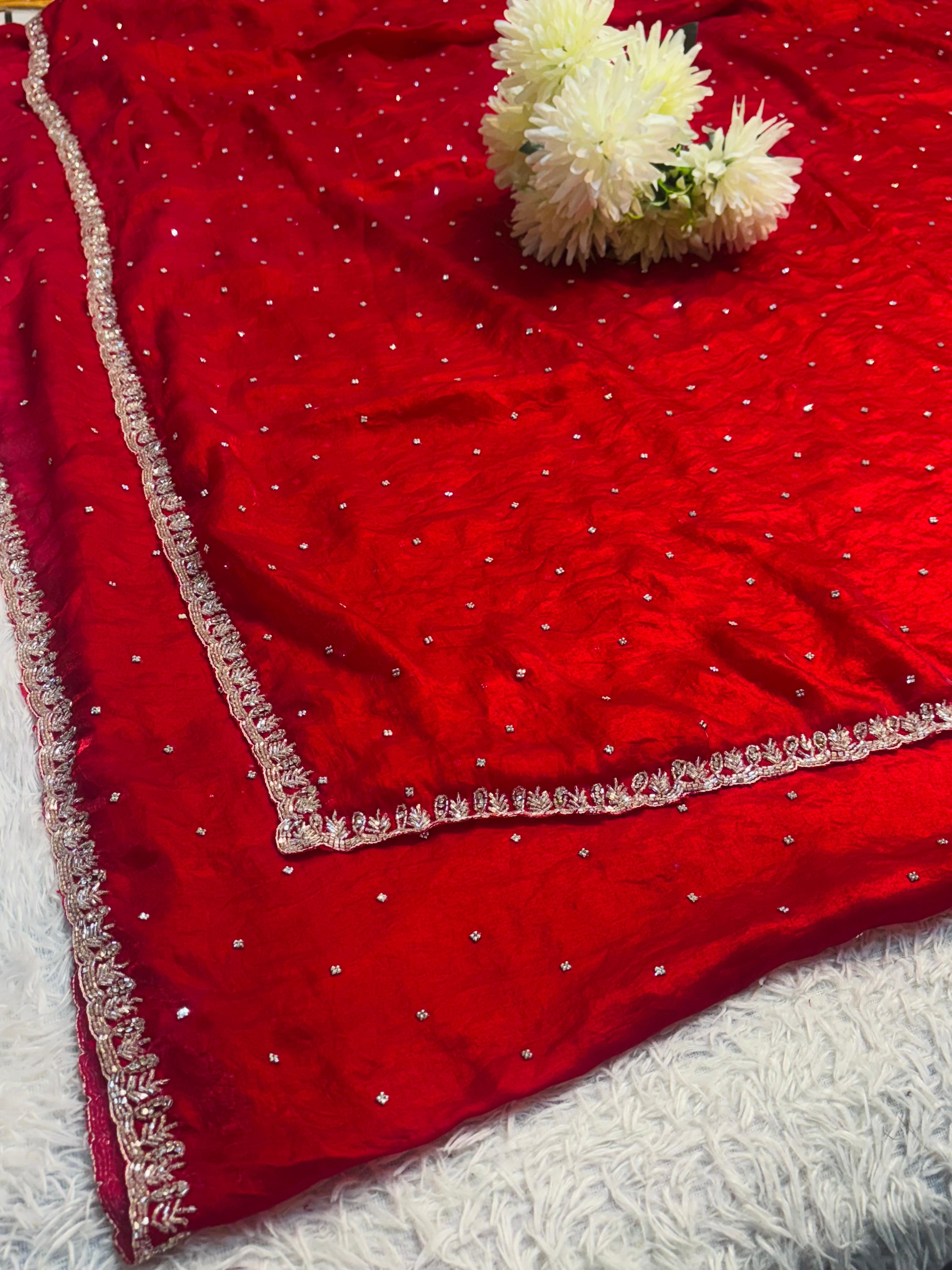 Sasha - Fendy Silk Designer Handwork Saree