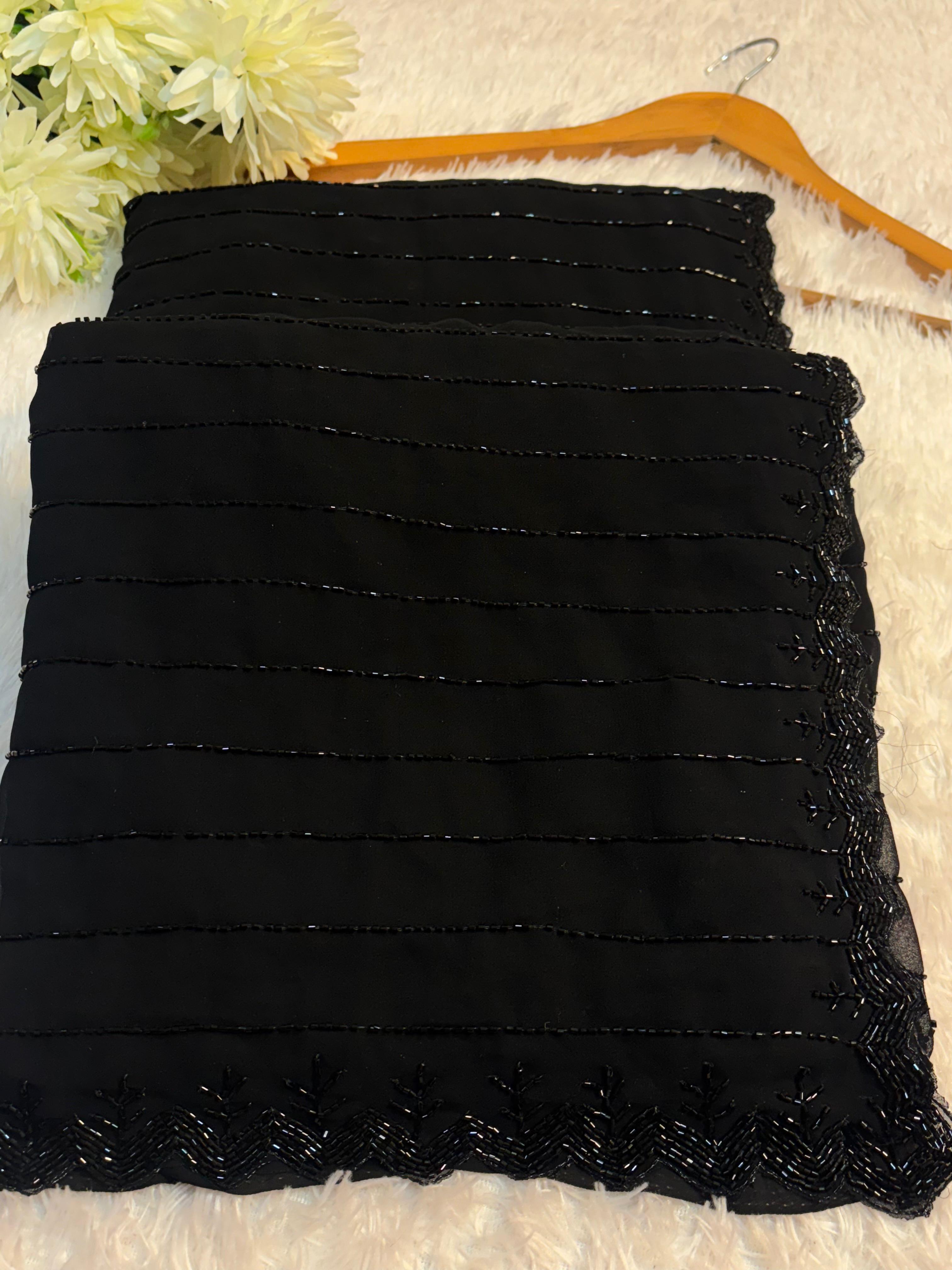 Kaala - Georgette Designer Handwork Saree