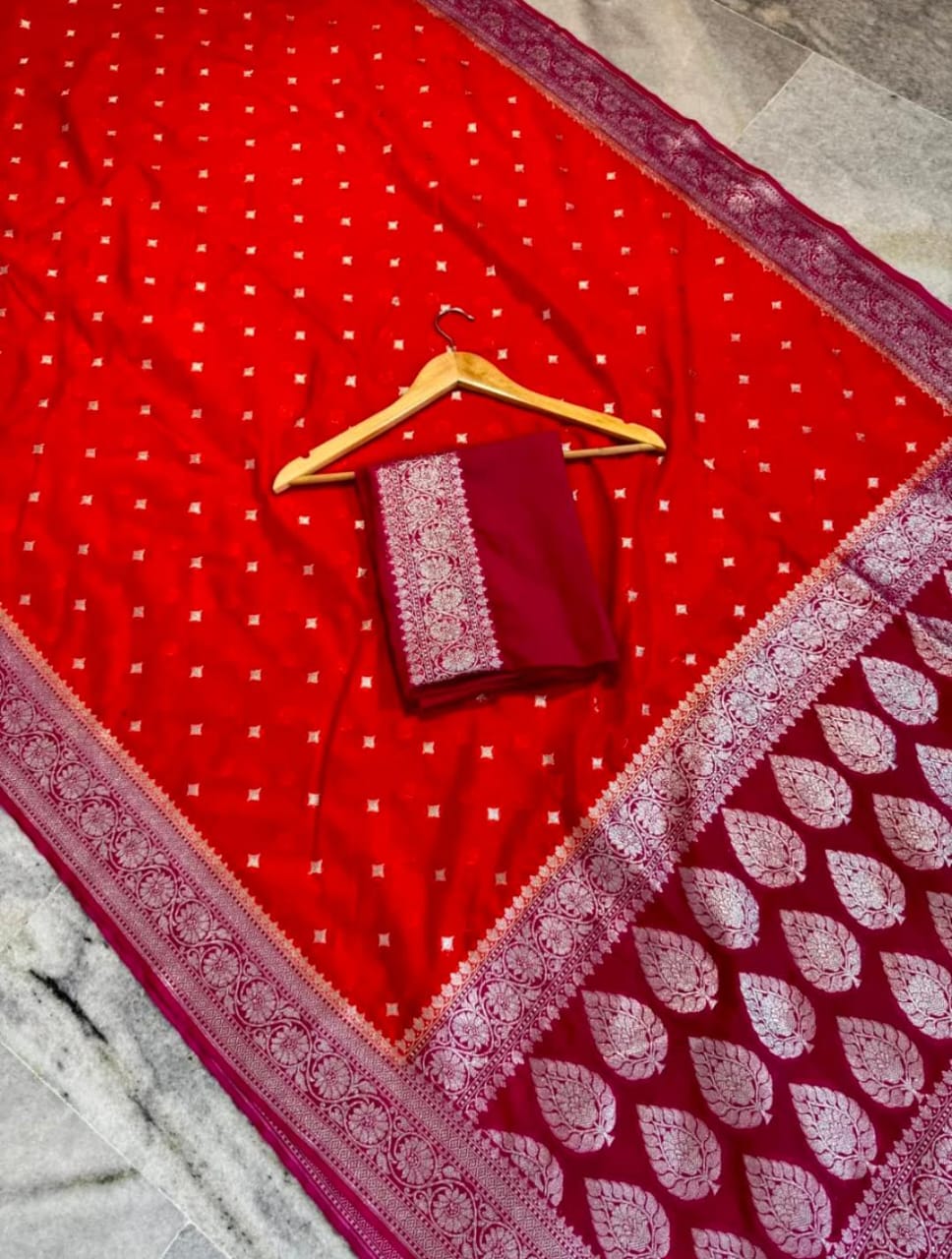 Banarasi Georgette Katan Silk Saree