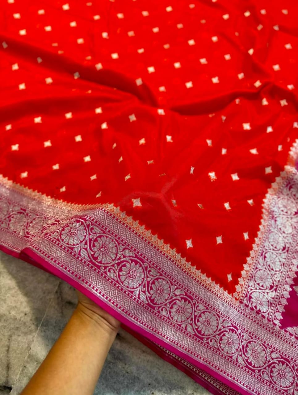 Banarasi Georgette Katan Silk Saree