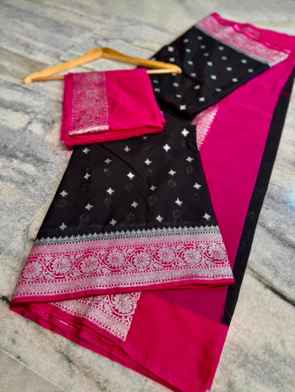 Banarasi Georgette Katan Silk Saree