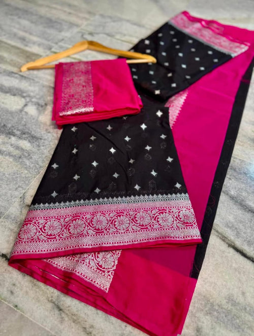 Banarasi Georgette Katan Silk Saree