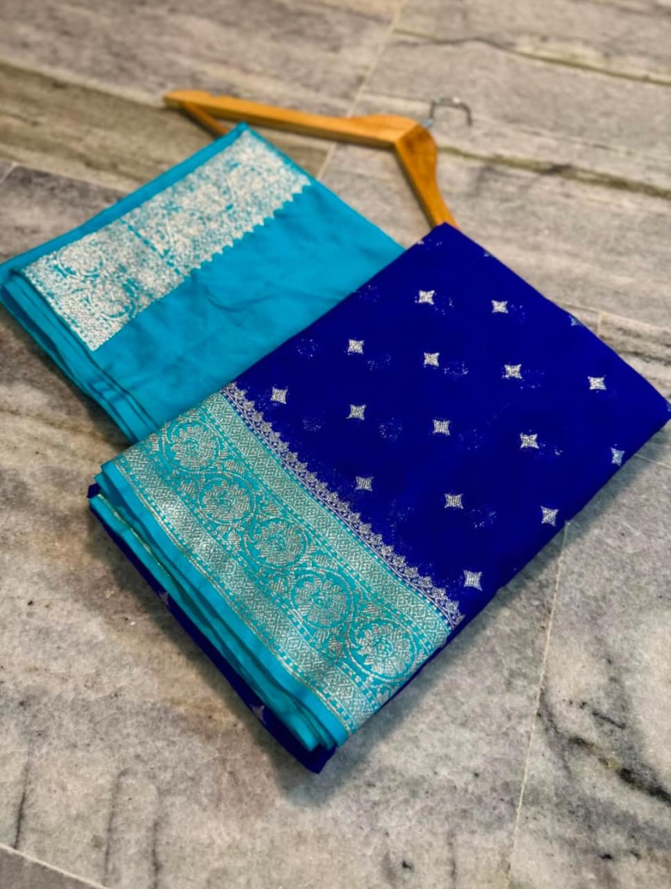 Banarasi Georgette Katan Silk Saree