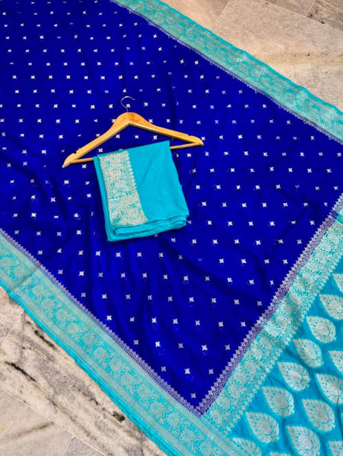 Banarasi Georgette Katan Silk Saree