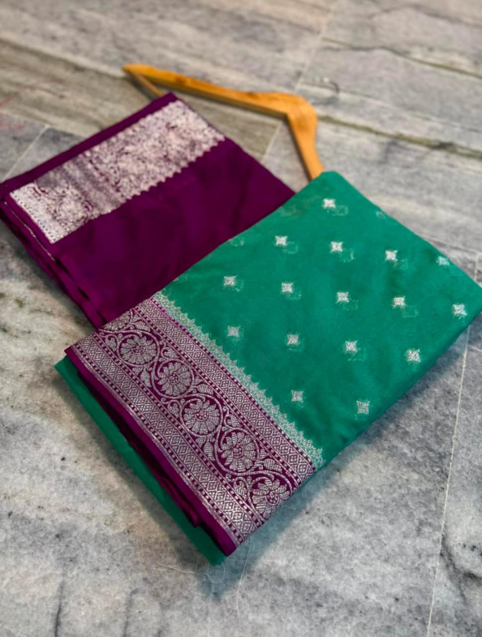 Banarasi Georgette Katan Silk Saree