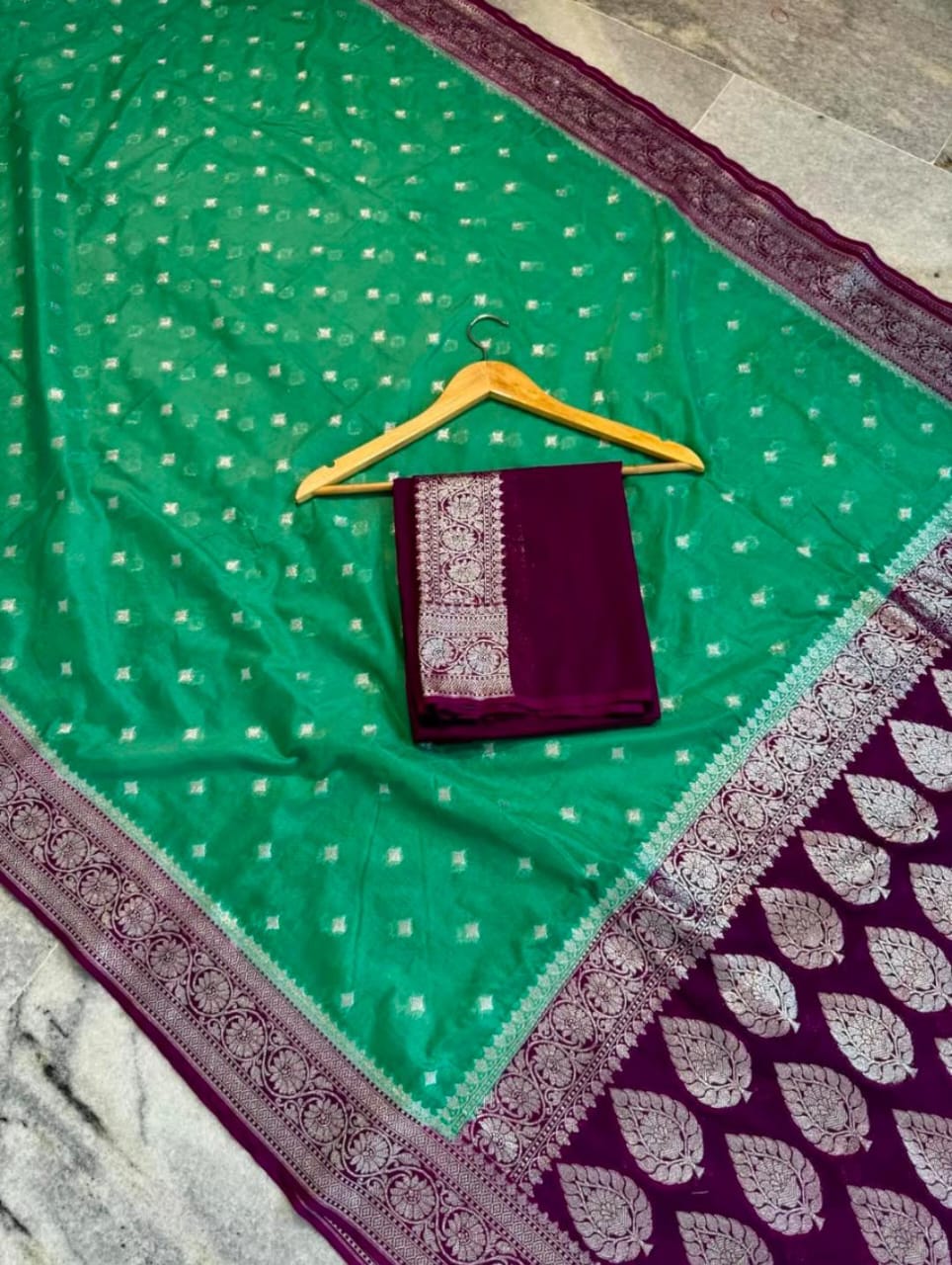 Banarasi Georgette Katan Silk Saree