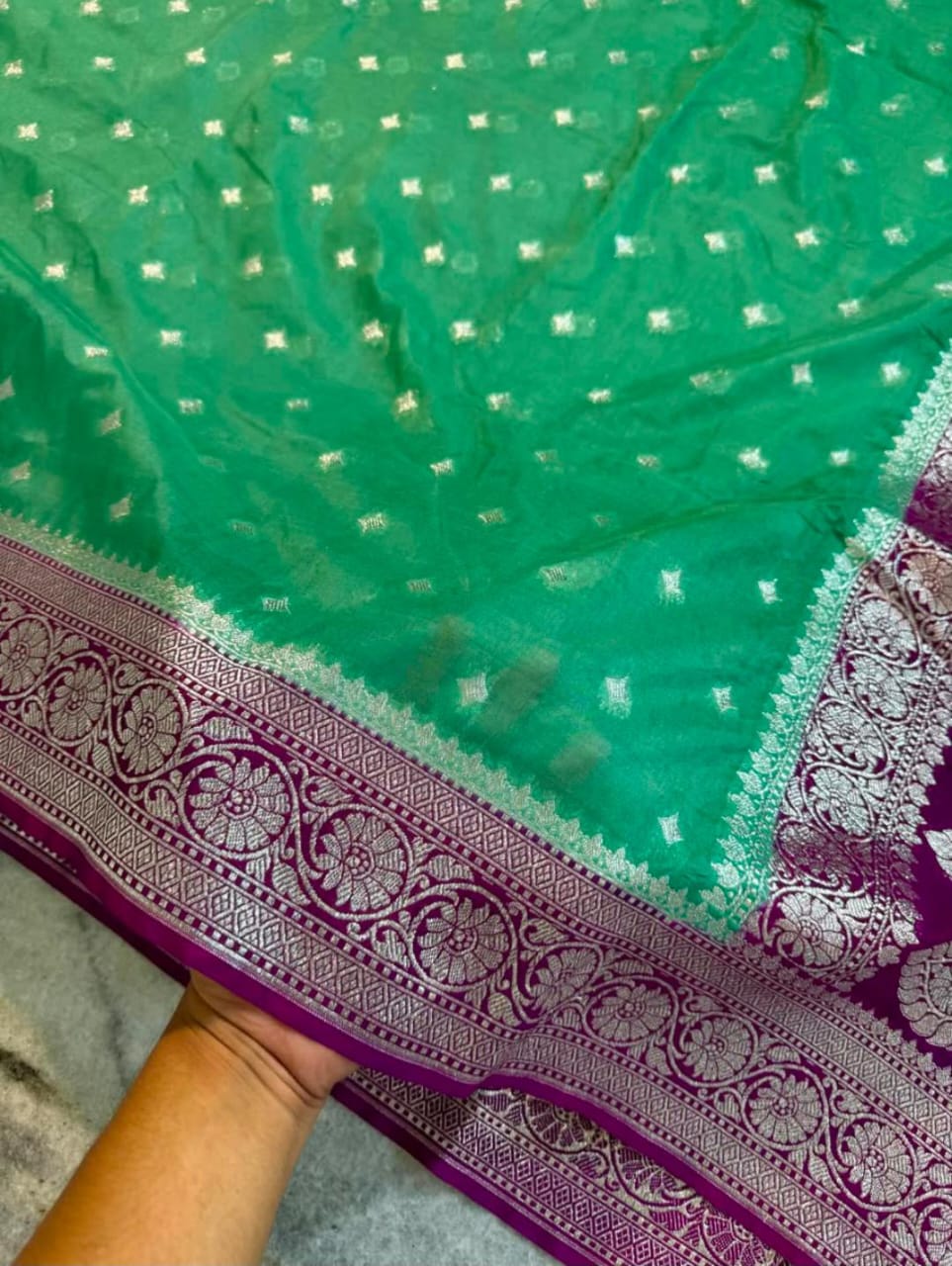 Banarasi Georgette Katan Silk Saree