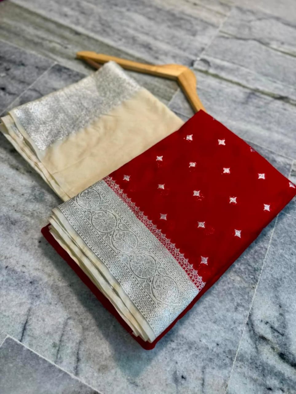 Banarasi Georgette Katan Silk Saree