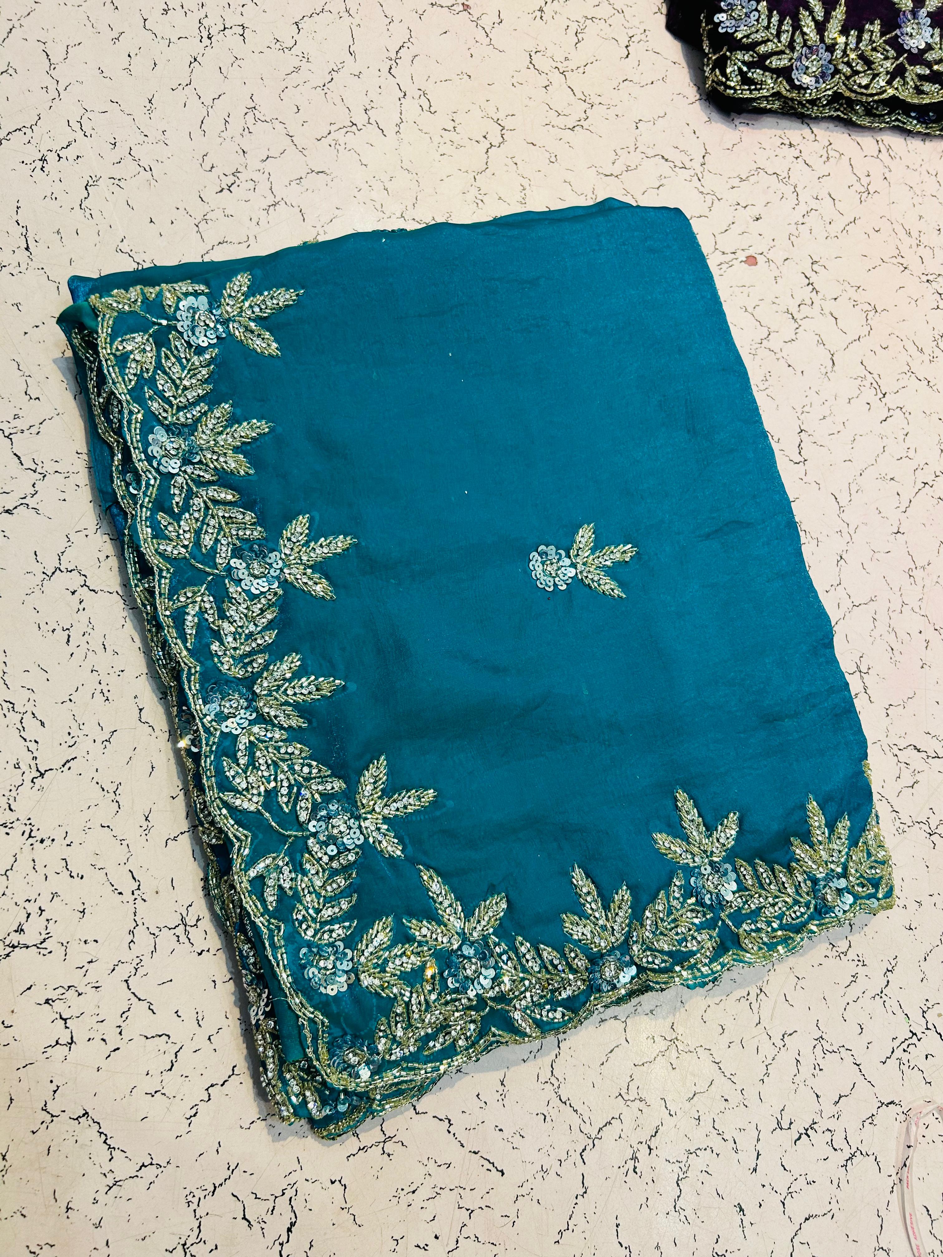 Thanu - Fendy Silk Designer Handwork Saree