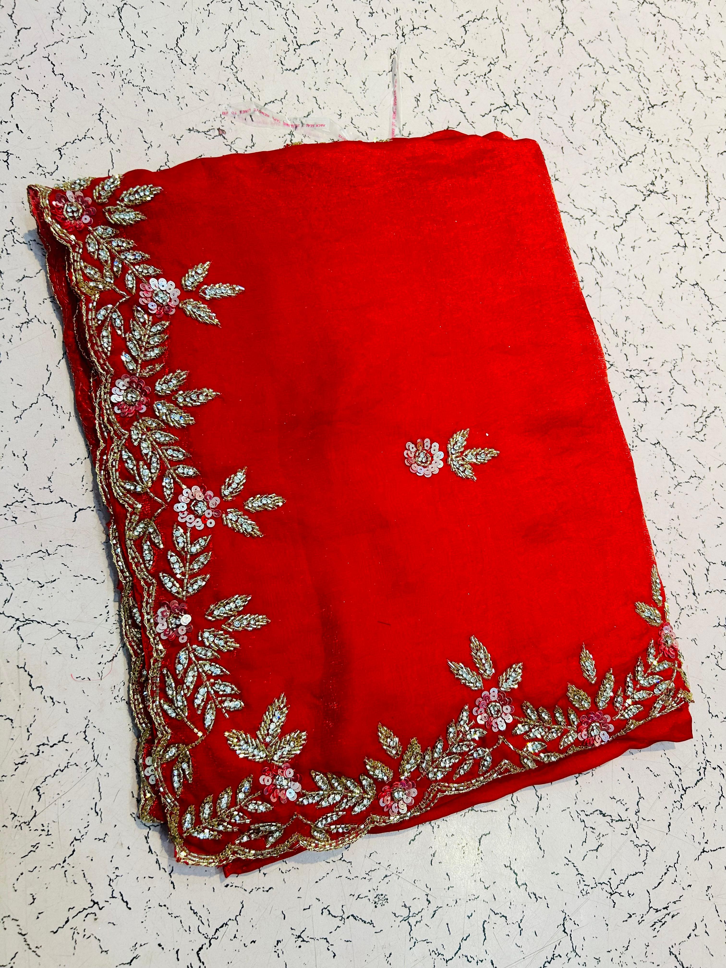 Thanu - Fendy Silk Designer Handwork Saree