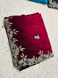Thanu - Fendy Silk Designer Handwork Saree