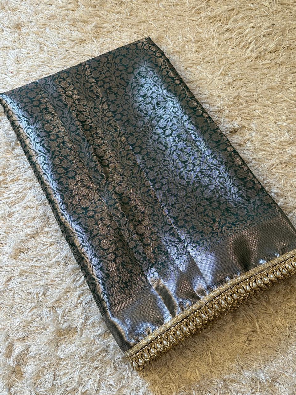 Exclusive Waskat Banarasi Brocade Katan Silk Saree ✨