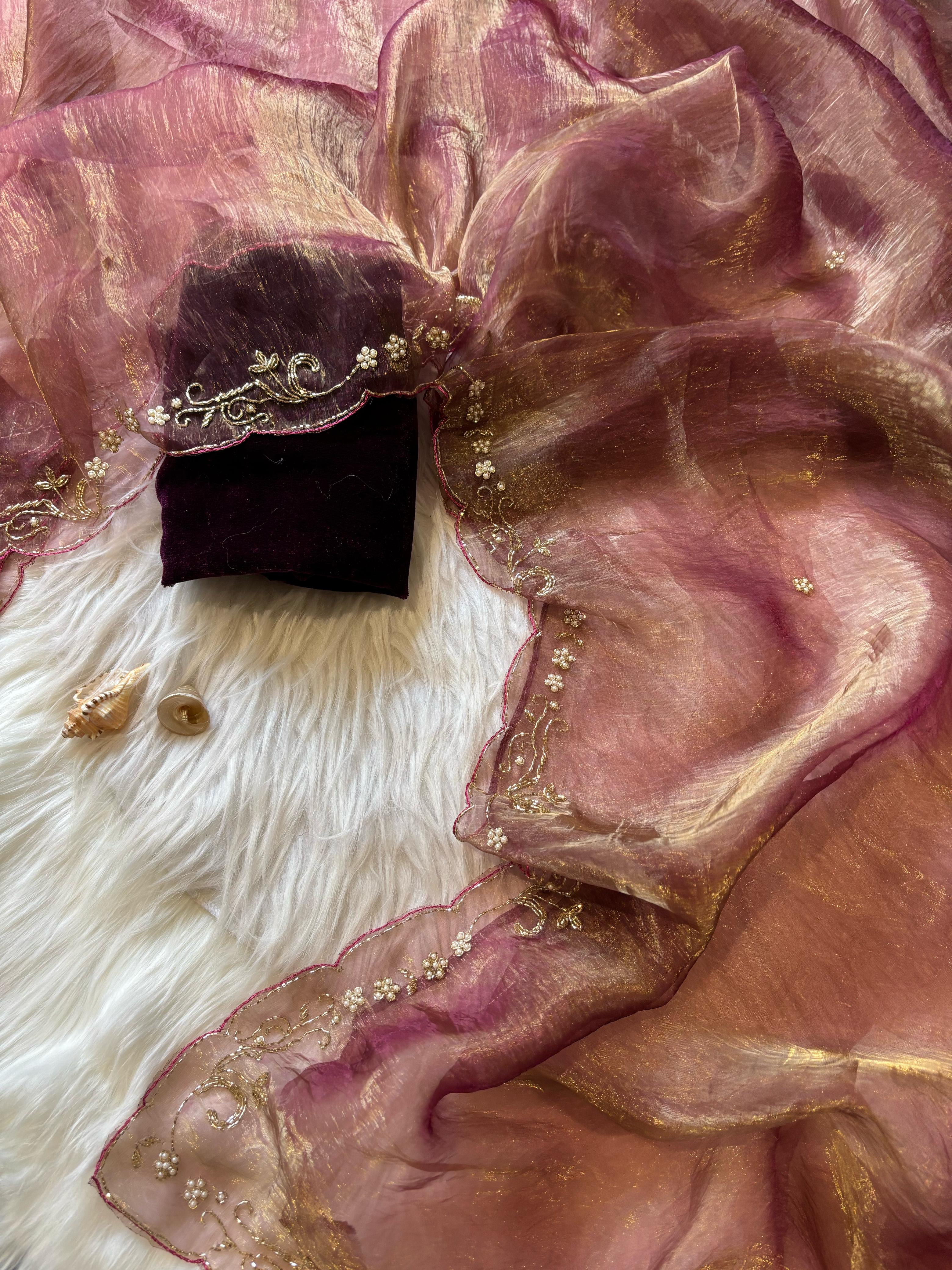 YamiGautam inspired Handwork Saree