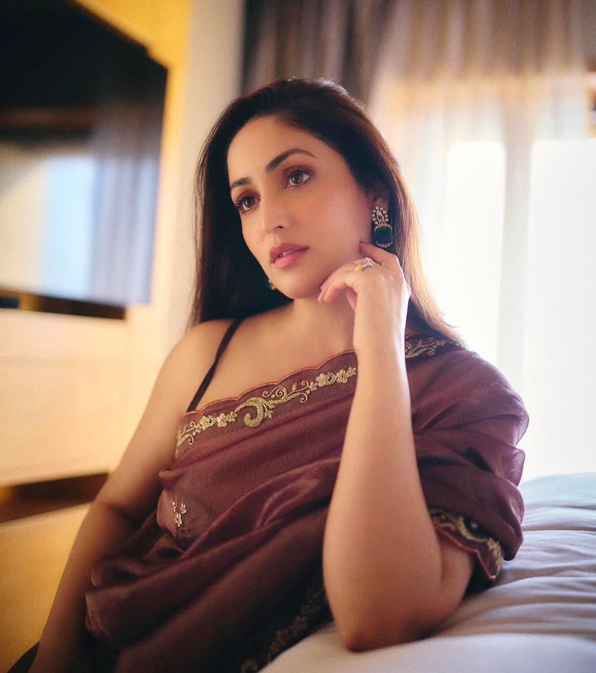 YamiGautam inspired Handwork Saree