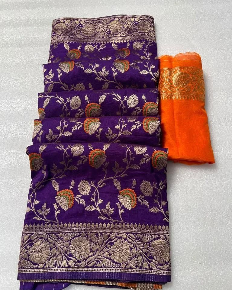 Pure Soft Khadi Georgette Silk Saree