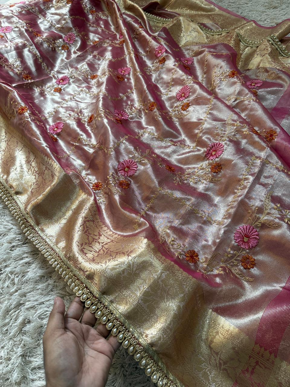 Banarasi Glass Tissue Soft Saree